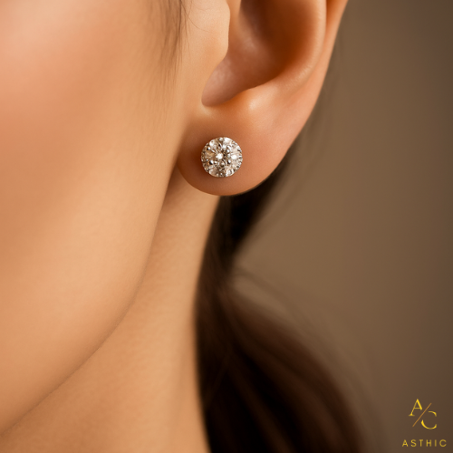 Solitaire Glow Studs