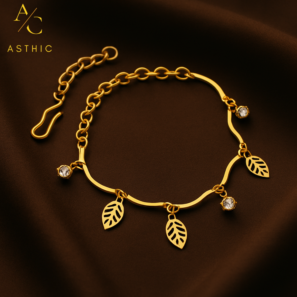 LeafLustre Charm Bracelet