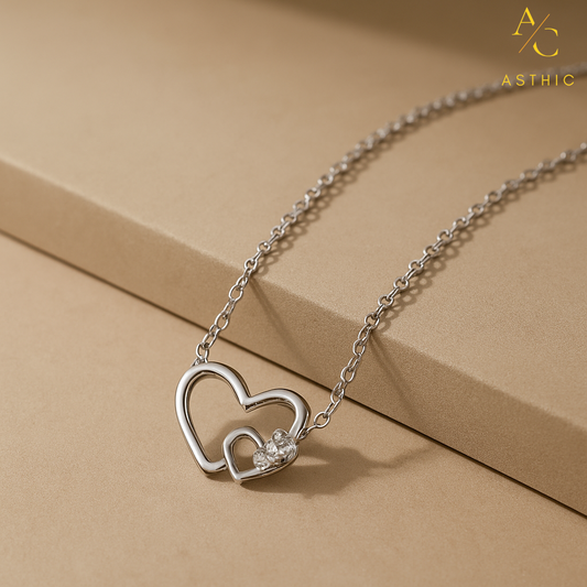 Eternal Embrace Double Heart Necklace