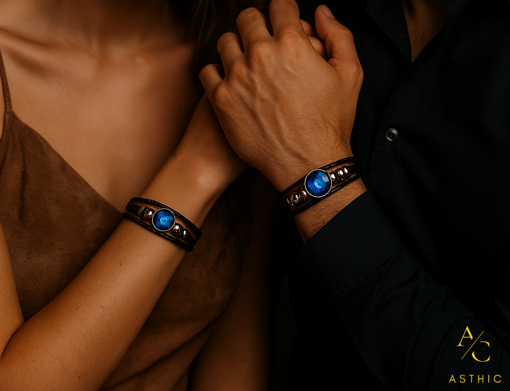 Zodiac Cosmic Leather Bracelet
