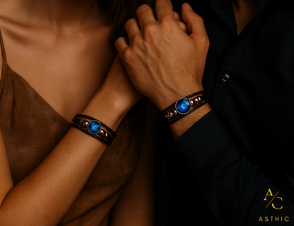 Zodiac Cosmic Leather Bracelet