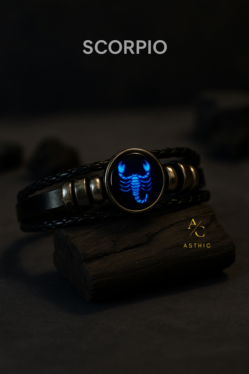 Zodiac Cosmic Leather Bracelet