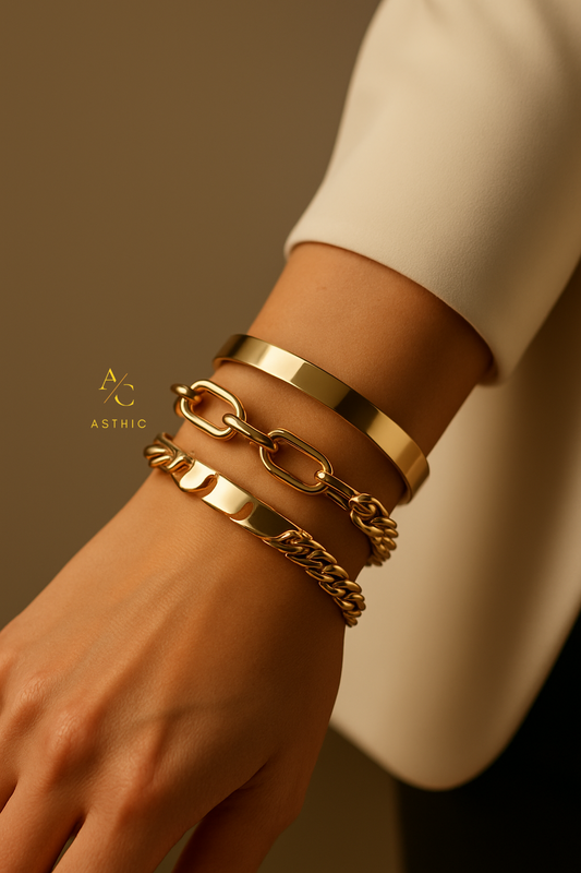 Golden Quartet Luxe Bracelet Set